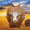 Simmental 3D All Over Printed Hoodie