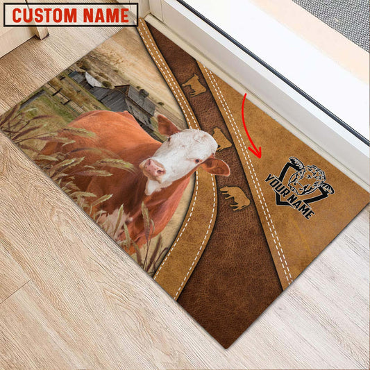 Uni Simmental Personalized - Welcome  Doormat