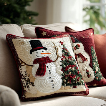 Snowy Joy Quilted Pillow Case NCU0PT9041