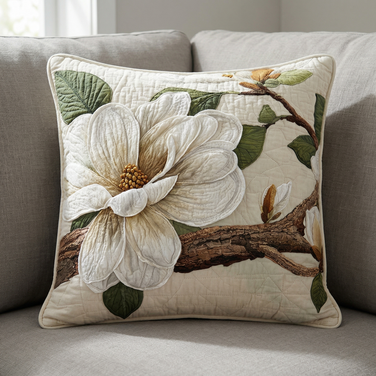 Soft Petals Quilted Pillow Case NCU0XD2661