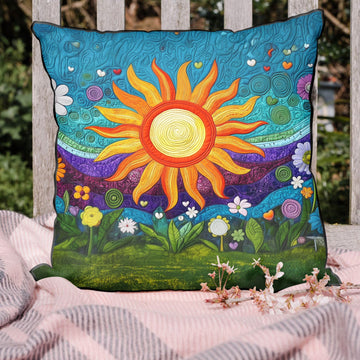 Solar Reverie Quilted Pillow Case NCU0PT6675