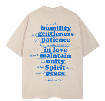 Spirit In The Bond Of Peace Christian Washed T-Shirt Sale - GuidingCross