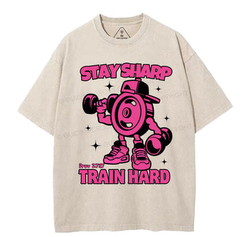 Stay Sharp Christian Washed TShirt  