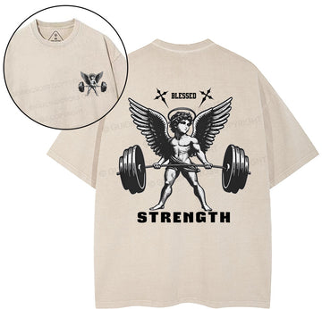 Strength Christian Washed TShirt  