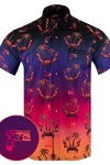 UniJames Comfort Synth Crab Button Down (Pearl Snaps) For Men