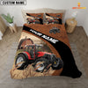 Uni Red Tractor On The Farm Customized Name Red Barn Bedding Set