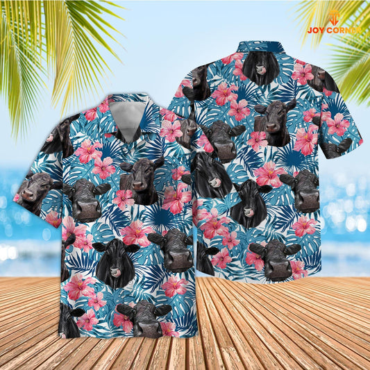 Uni Black Angus Happiness One Pocket Hawaiian Shirt Collection