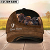 Uni Bison Brown Happiness Customized Name Cap