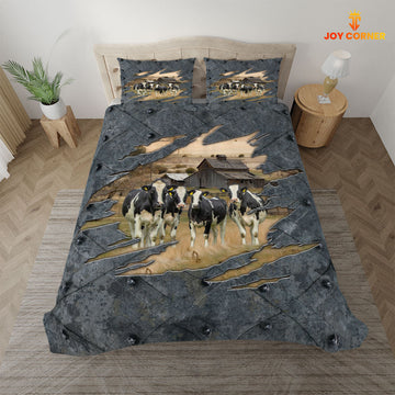 Uni Holstein On The Farm Customized Name Bedding Set