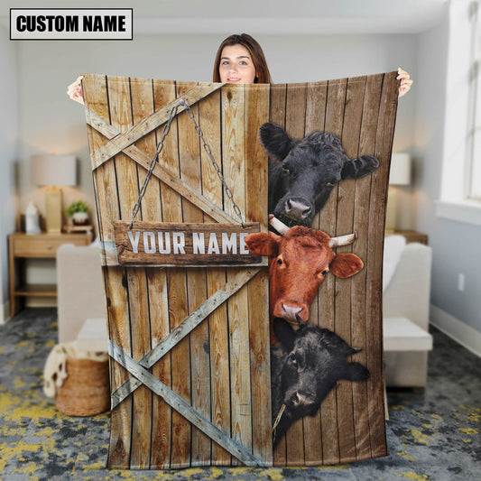 Uni Personalized Name Dexter Barn Blanket