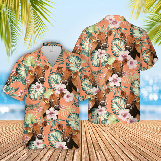 Unique Jersey Summer Happiness Floral Farm 3D Hawaiian Shirt