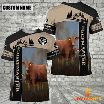 Uni Beefmaster Farmhouse Customized Name 3D T-Shirt