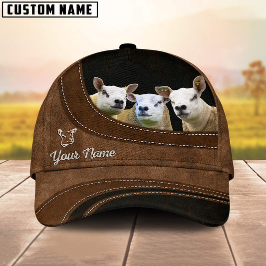 Uni Texel Sheep Happiness Customized Name Cap