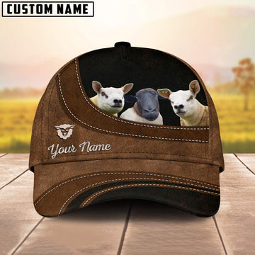 Uni Dorper and Texel Sheep Happiness Customized Name Cap