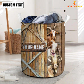 Uni Goat Barn Custom Name Laundry Basket