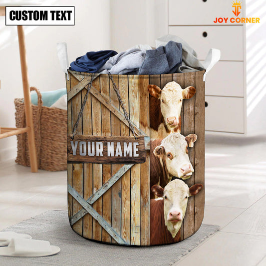 Uni Hereford Barn Custom Name Laundry Basket