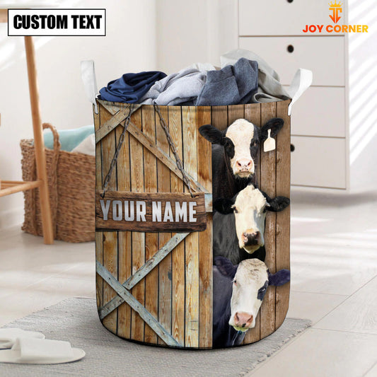 Uni Black Baldy Barn Custom Name Laundry Basket