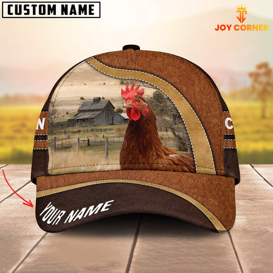 Uni Chicken Happy Face Customized Name Cap