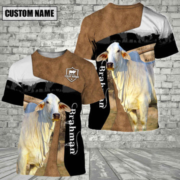 Uni Brahman Black Brown Customized Name 3D T-Shirt