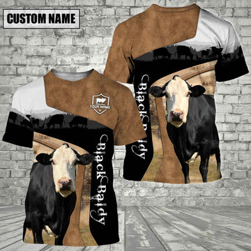 Uni Black Baldy Black Brown Customized Name 3D T-Shirt