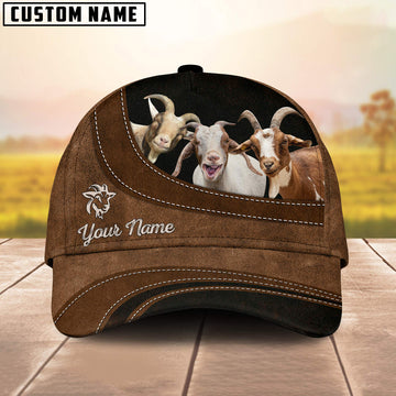 Uni Goat Happiness Customized Name Cap