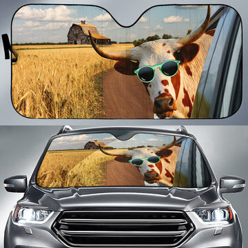 Uni Texas Longhorn Happiness 3D Sun Shade