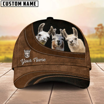 Uni Llama Happiness Customized Name Cap
