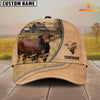 Uni Beefmaster Farming Light Brown Customized Name Cap