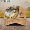 Uni Brahman Farming Light Brown Customized Name Cap