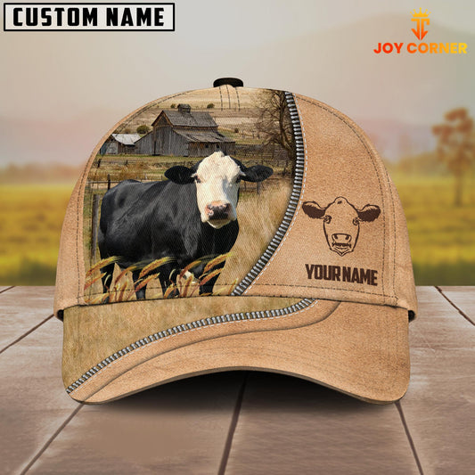 Uni Black Baldy Farming Light Brown Customized Name Cap