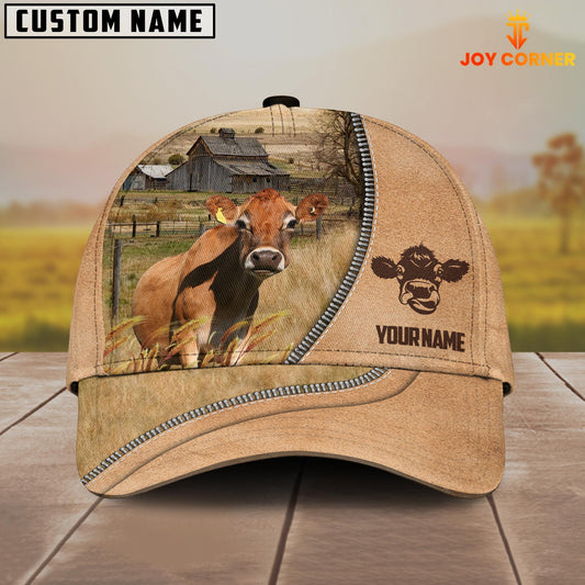 Uni Jersey Farming Light Brown Customized Name Cap