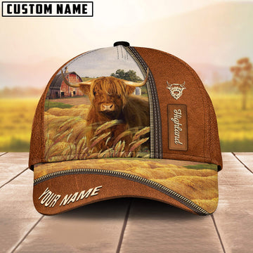 Uni Personalized Name Highland Barn Farm Cap