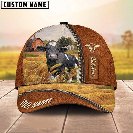 Uni Personalized Name Holstein Barn Farm Cap