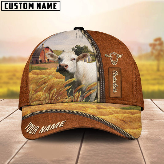 Uni Personalized Name Charolais Barn Farm Cap