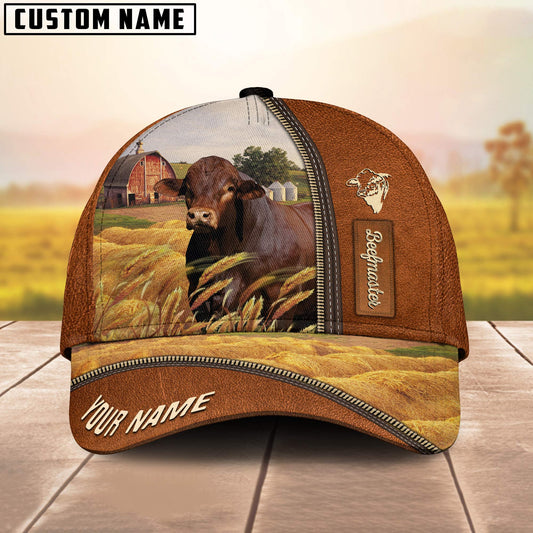 Uni Personalized Name Beefmaster Barn Farm Cap