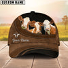 Uni Red Holstein Happiness Customized Name Cap