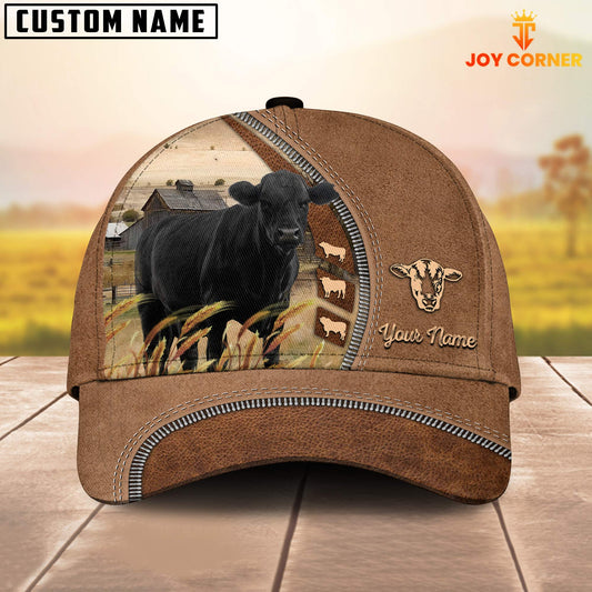 Uni Black Angus Farming Land Customized Name Cap