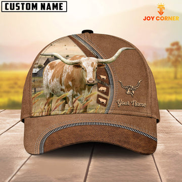 Uni Texas Longhorn Farming Land Customized Name Cap