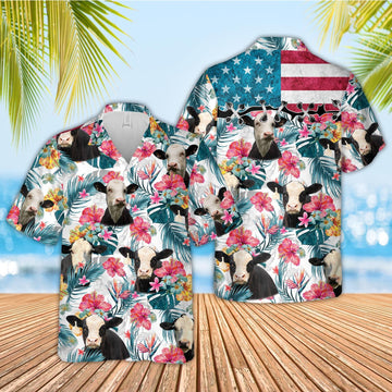 Unique Black Baldy Happiness Floral 3D Hawaiian Shirts