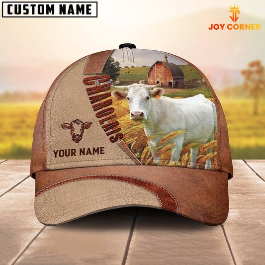 Uni Personalized Name Charolais Farm Barn Cap