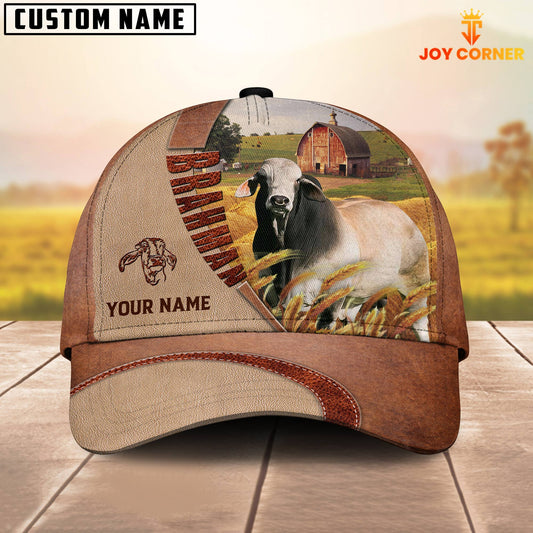 Uni Personalized Name Brahman Farm Barn Cap