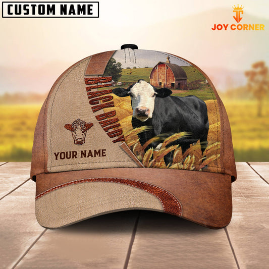 Uni Personalized Name Black Baldy Farm Barn Cap