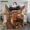 Uni Highland Custom Name Brocade Pattern Blanket