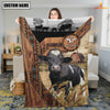 Uni Holstein Custom Name Brocade Pattern Blanket