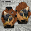 Uni Dexter Farming Dark Brown Personalized 3D Hoodie