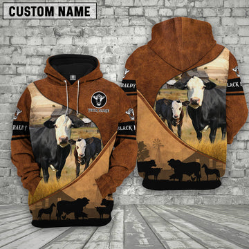 Uni Black Baldy Farming Dark Brown Personalized 3D Hoodie