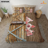 Uni Happy Farm Pig Wooden Door Bedding Set