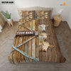 Uni Happy Farm Charolais No Horn Wooden Door Bedding Set