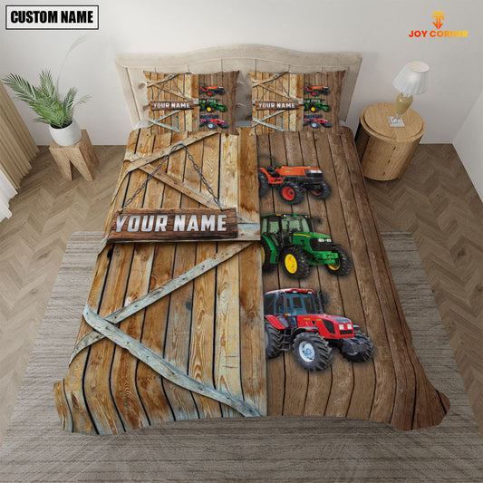 Uni Happy Farm Tractor Wooden Door Bedding Set