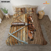 Uni Happy Farm Horse Wooden Door Bedding Set